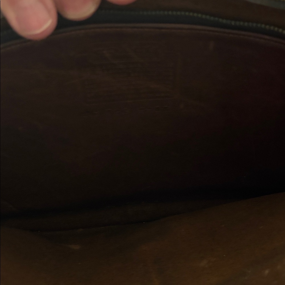 Coach vintage brown Leather envelope folio briefcase - Picture 5 of 9